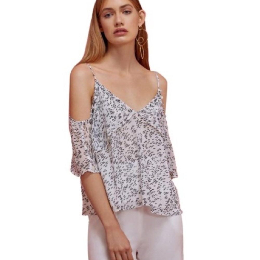 NWT KEEPSAKE White Morning Rain Blouse